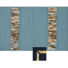 AMS Imports Outdoor Rug Ocean And Navy - 22 X 34