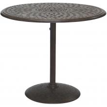 Darlee Series 60 Cast Aluminum Patio Counter Height Pedestal Bar Table - 42 Inch