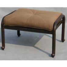 Darlee Palm Springs Cast Aluminum Ottoman With Cushion
