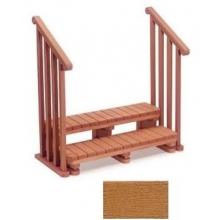 A&B Accessories Recycled Plastic Single Spa Handrails Teak