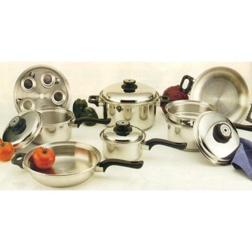 Stainless Steel Ultra Cookware Set - 17 Pc