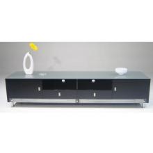 Diamond Sofa 83 Inch Low Profile Lighted Plasma TV Cabinet - Black