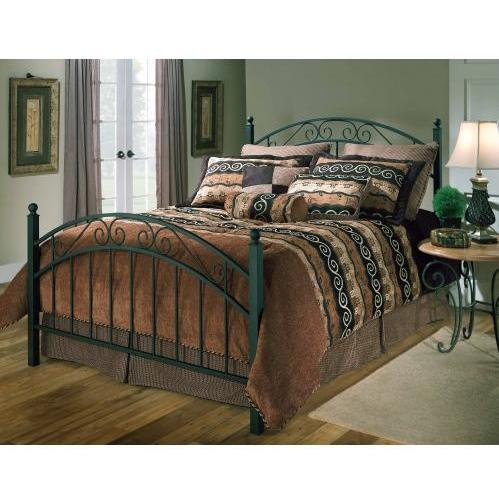 Hillsdale Willow Textured Black Metal Bed Set With Frame - Queen - 1141BQR Hillsdale Willow Textured Black Metal Bed Set With Frame - Queen - 1141BQR
