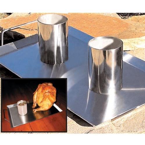 Texas Irons Double Barrel Chicken Cooker