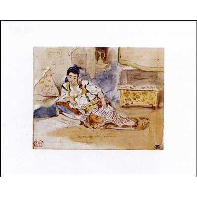 Arab Woman Seated Poster Print