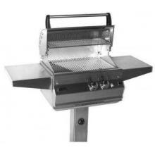 Fire Magic Gas Grills Legacy Deluxe Propane Gas Grill On In-Ground Post