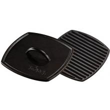 Lodge Logic Ribbed Panini Press 8.25 Square LPP3