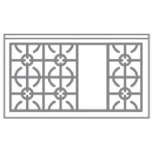 DCS Gas Range 48 Inch Burner Configuration