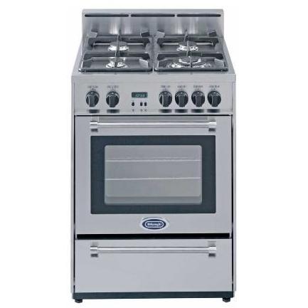 24 in. Stainless Steel All Gas Range w/ 4 Sealed Burners - DEFSGG24