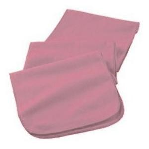 Augusta Full Length Athletic Fleece Scarf Light Pink