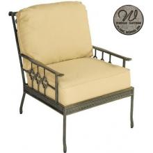 Windham Castings Provence Casual Back Club Chair Frame Only, Sterling