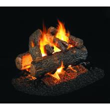 Golden Oak Designer Plus Peterson Real Fyre Vented Log Set