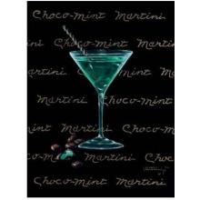 Choco-Mint Martini Poster Print