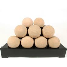 Rasmussen 20 Inch Beige ALTERNA Vent Free Propane Gas FireBalls With Black Chassis And Manual Safety Pilot