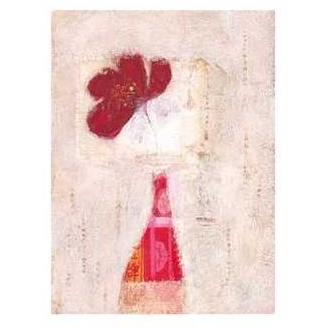 Red Poppy And Chinese Vase Poster Print
