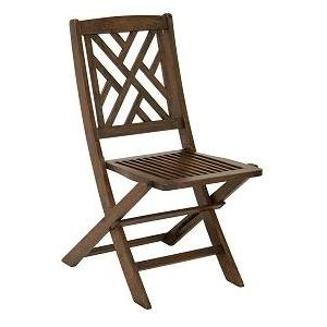 Eden Outdoor Living Parquet Keruing Wood Folding Side Chair Set Of 2 by Eden Outdoor Living