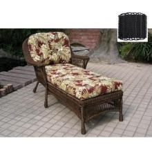 North Cape Pinehurst Resin Wicker Chaise Lounge - Black
