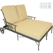 Windham Castings Provence Tailored Back Double Chaise Lounge Cushion , Wonderweave Parchment LX