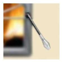 Napoleon W325-0033 Spring Door Handle - Large - Satin Chrome Plated
