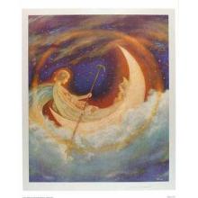Moon Boat To Dreamland Poster Print