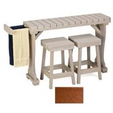A&B Accessories Recycled Plastic Spa Towel Tub Table 31 Inch Red