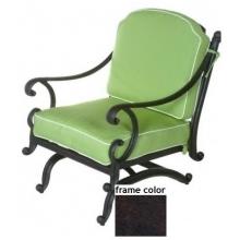Meadow Decor Athena Cast Aluminum Rocking Club Chair Mocha Stone Finish