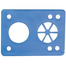 Riot Gear Vibra Soft Riser,6 Hole, 1/8 In. Blue, Ea.