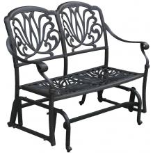 Darlee Elisabeth Cast Aluminum Bench Glider