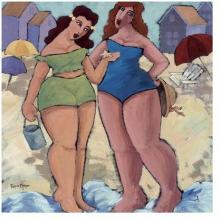Strolling Beauties Poster Print
