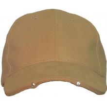 Lighted Structured Hat W/ 2 LED Lights Brown