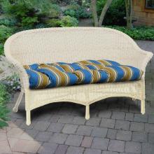 North Cape Naples Resin Wicker Love Seat - White