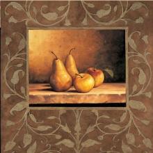 Andres Gonzales - Pears And Apples Size 27.5x27.5 Poster Print