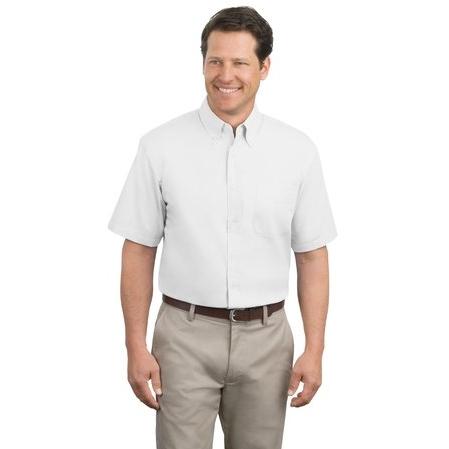 Port Authority Short Sleeve Easy Care Shirt XL - White/Light Stone Port Authority Short Sleeve Easy Care Shirt XL - White/Light Stone
