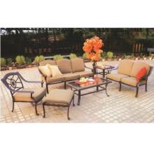 Darlee Ten Star Cast Aluminum Patio Lounge Set With Glass Top End And Coffee Table