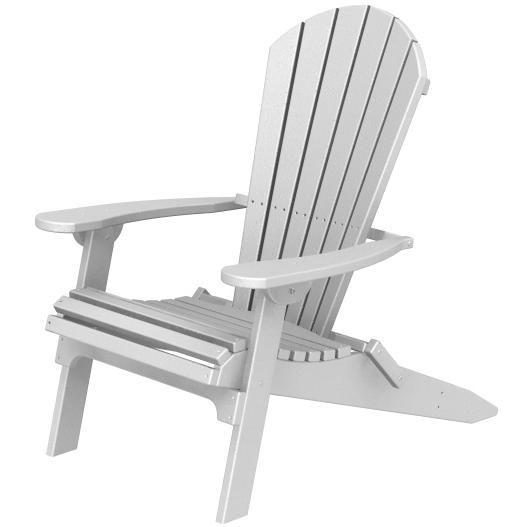 Poly-Wood Recycled Plastic Wood Seashell Adirondack Folding Chair by Poly-Wood