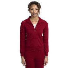 Port Authority - Ladies Silk Touch Mesh Knit Full Zip Jacket 2X - Dark Red