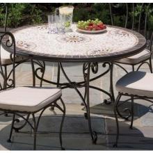 Alfresco Home Swirl Outdoor Dining Table Base - 48 Inch Round