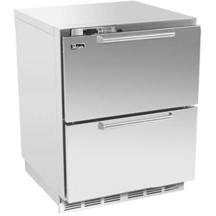 Perlick Freestanding Refrigerator With Stainless Drawers