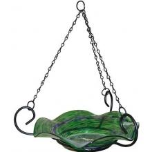 Alpine Glow In The Dark Hanging Birdbath- Green