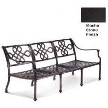 Meadow Decor Paragon Cast Aluminum Sofa - Mocha Stone Finish