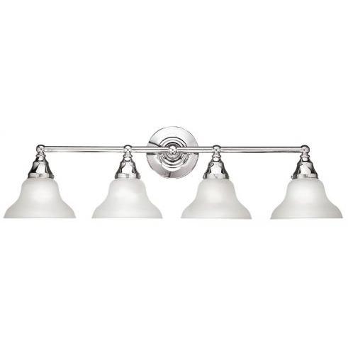 Bath Collection Four Light Bracket In Chrome Finish - 4 Bulbs