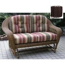 North Cape Port Royal Resin Wicker Double Glider - Espresso