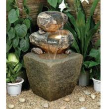 Alfresco Home Sasso Fountain With Pump And Light