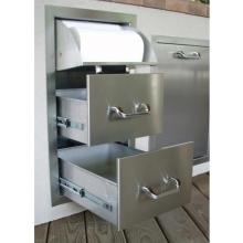 RCS Stainless Steel Paper Towel And Drawer Combo