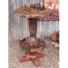 Groovy Stuff Santa Fe Teak Wood Pub / Lounge Chess Table