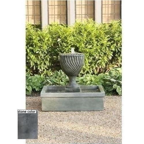 Campania Oriental Lantern Fountain - Alpine Stone Finish