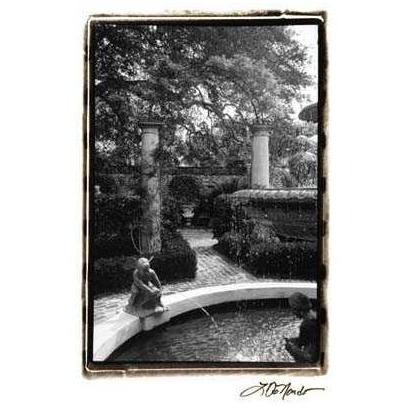 Garden Fountain I Poster Print