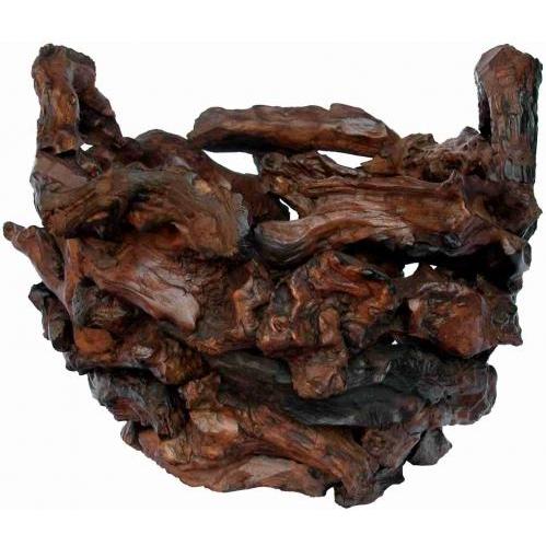 Groovy Stuff Teak Wood Drifter Basket - Round - WA-150 Groovy Stuff Teak Wood Drifter Basket - Round - WA-150