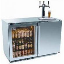 Perlick Built In Refrigerator And Beer Dispenser With Overlay Glass Door, Integrated Door, And 3 Taps (Requires Custom Panels)