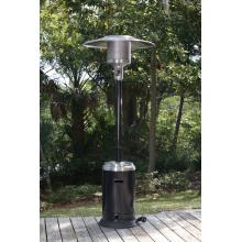 Fire Sense 46000 BTU Commercial Black And Stainless Steel Propane Gas Patio Heater With Pilotless Electronic Ignition System